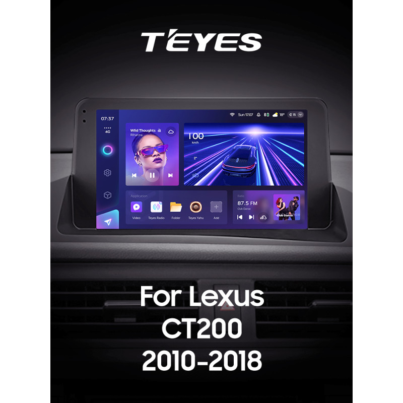 Android head unit Teyes CC3 6+128 Gb Lexus CT CT200 CT200h 2010-2018 9" 2k (L2)