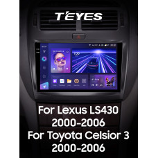 Android head unit Teyes CC3 4+32 Gb Lexus LS430 XF30 LS 430 For Toyota Celsior XF30 (F1) 2000-2006 9" 2k (L3)