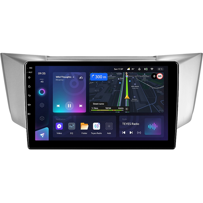 Android head unit Teyes CC3L 4+32 Gb Lexus RX300 RX330 RX350 RX400H Toyota harrier 2003-2009 9"