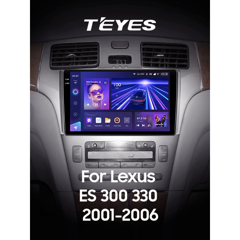 Stacja głośnikowa Teyes CC3 6+128 GB z kamerą 360° (wizjer) do Lexus ES300, ES 300, ES 330, XV30, ES 330 (2001–2006), 9