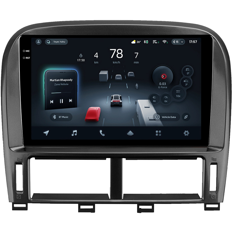 Android head unit Teyes CC4 Pro 8+128 Gb Lexus LS430 XF30 LS 430 For Toyota Celsior XF30 (F2) 2000-2006 9" 2k (L3)