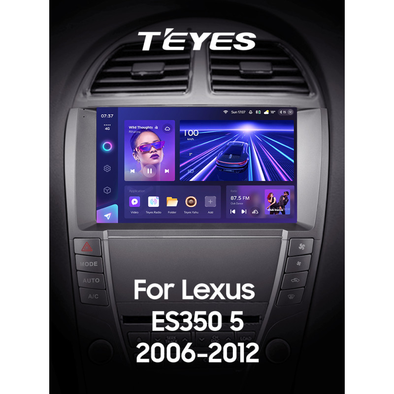 Android head unit Teyes CC3 4+32 Gb Lexus ES350 5 V XV40 2006-2012 (AB) 9" 2k (L1)