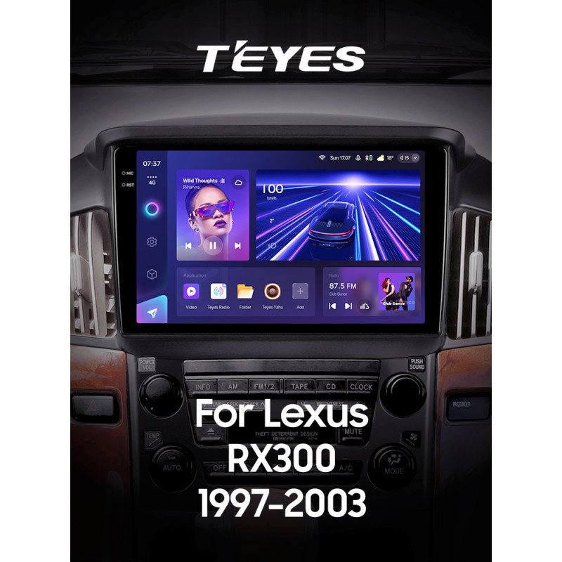 Estéreo de fábrica Teyes CC3 6+128 GB con pantalla panorámica 360° para Lexus RX300 XU10 (F1) 1997-2003, 9