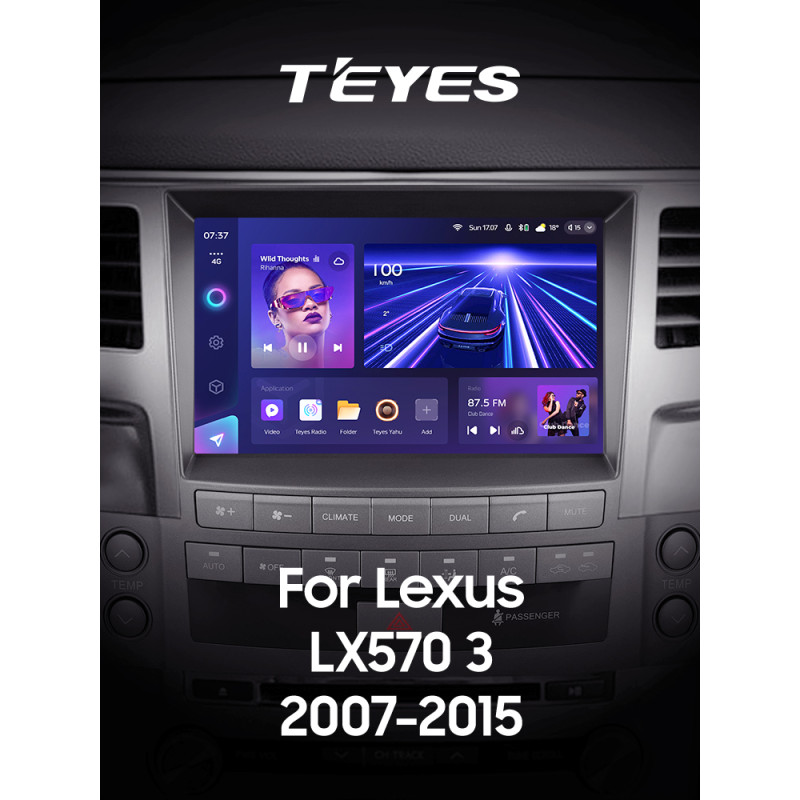 Equipo de radio original Teyes CC3 6+128 GB Lexus LX570 J200 3 III 2007-2015 (C) 9