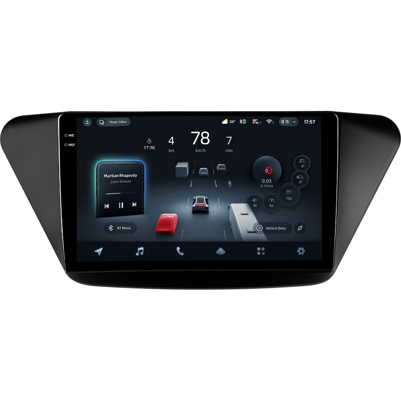 Odtwarzacz multimedialny Teyes CC4 Pro 8+128 GB do Lifan X50 (2015–2019), ekran 9