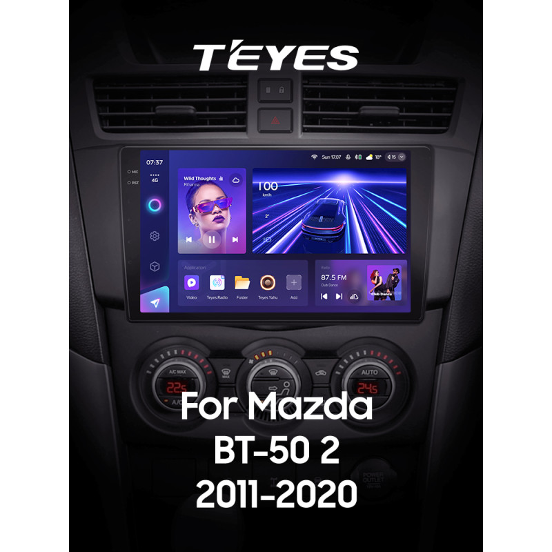 Android head unit Teyes CC3 4+64 Gb Mazda BT-50 BT50 2 (F1) 2011-2020 9" 2k (L1)
