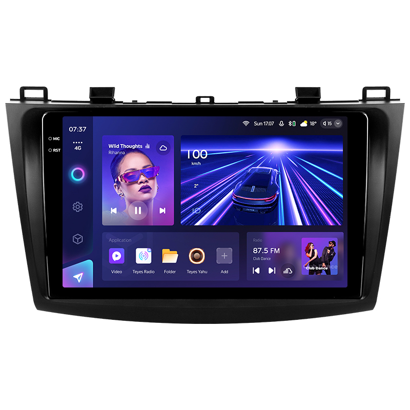 Estéreo de fábrica Teyes CC3 6+128 GB con pantalla panorámica 360° para Mazda 3 2 2009-2013, 9