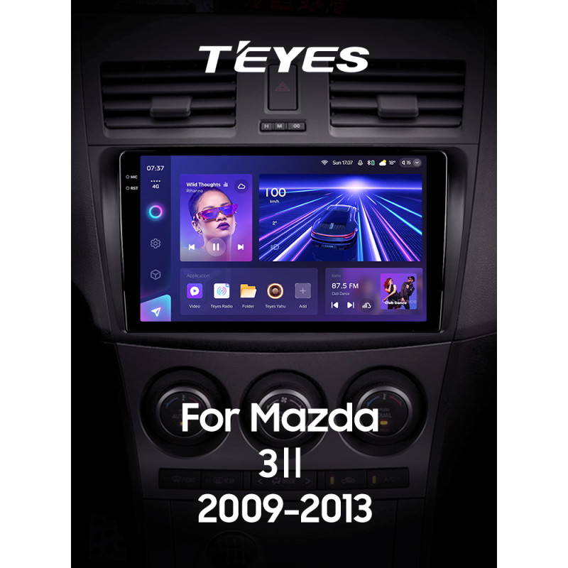 Oryginalna odtwarzacz CD/DVD Teyes CC3 6+128 GB do Mazdy 3 2.0 2009–2013, 9