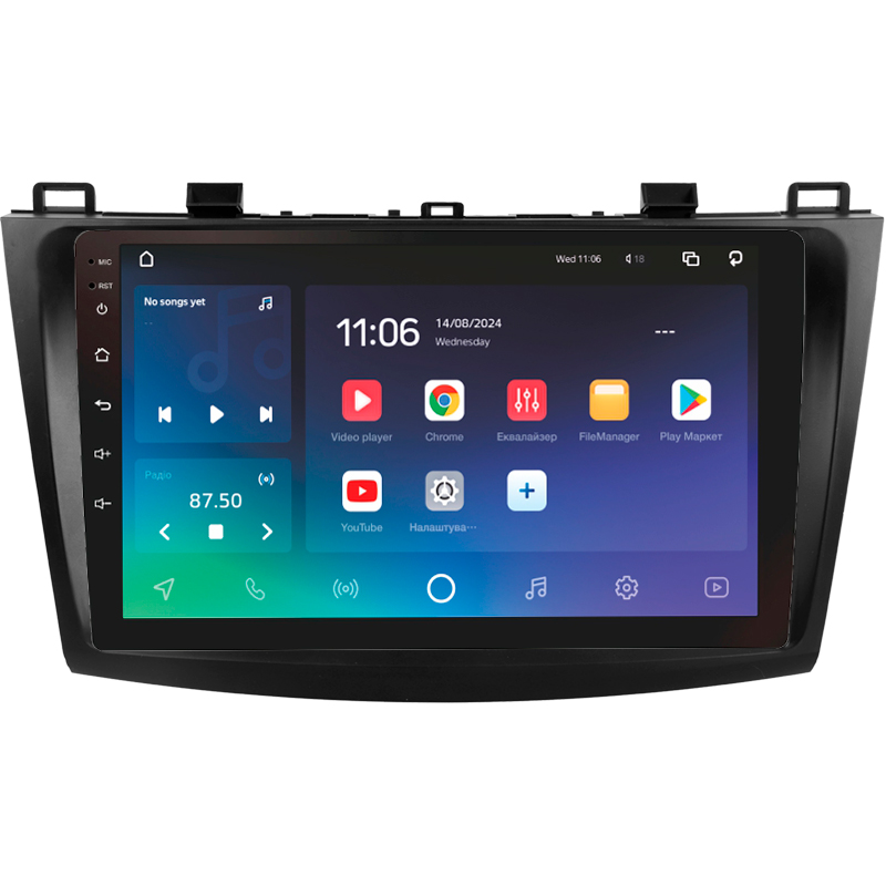 Android head unit SIGMA PRO 9432 ANDROID 10 4+32 Gb 4G DSP Mazda 3 2 2009-2013 9"