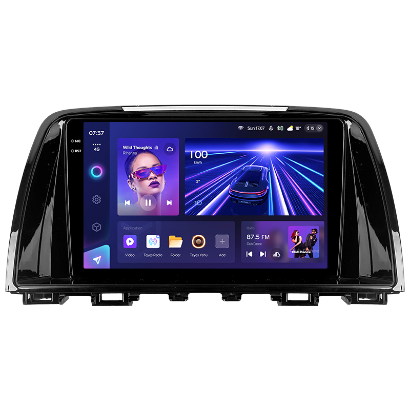 Android head unit Teyes CC3 4+32 Gb Mazda 6 Atenza 3 GJ 2012-2015 (B) 9" 2k