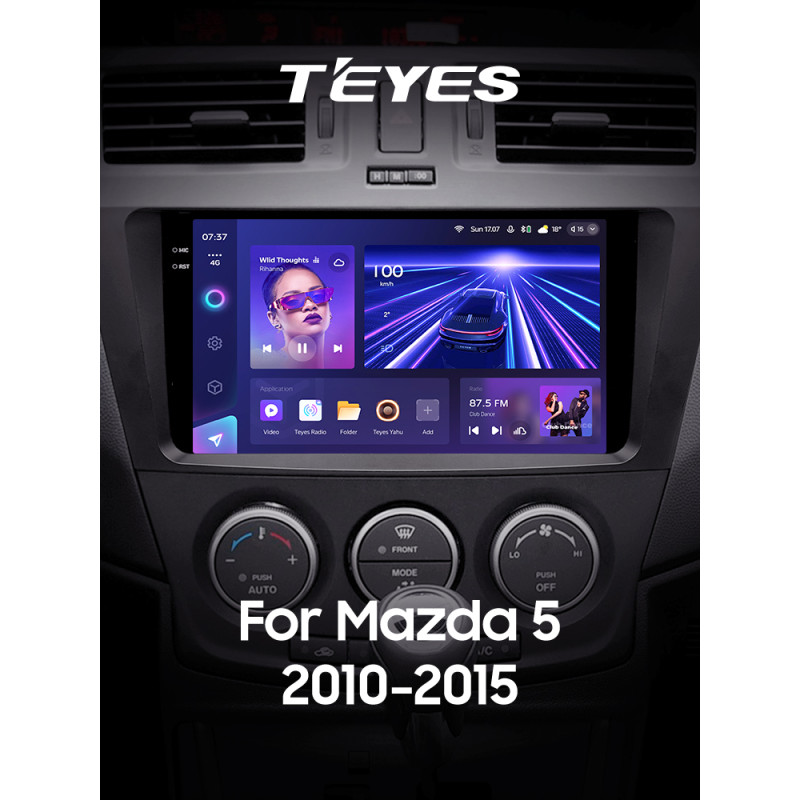 Android head unit Teyes CC3 4+32 Gb Mazda 5 3 CW 2010-2015 9" 2k
