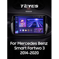 Android head unit Teyes CC3 4+32 Gb Mercedes Benz Smart Fortwo 3 C453 A453 W453 2014-2020 9" 2k (L1)