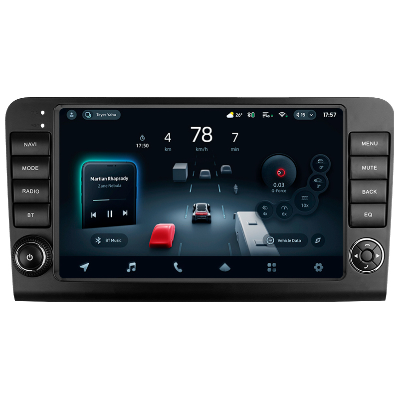 Android head unit Teyes CC4 Pro 12+256 Gb Mercedes Benz ML GL ML350 GL320 X164 2005-2009 (F2) 9" 2k (L1)