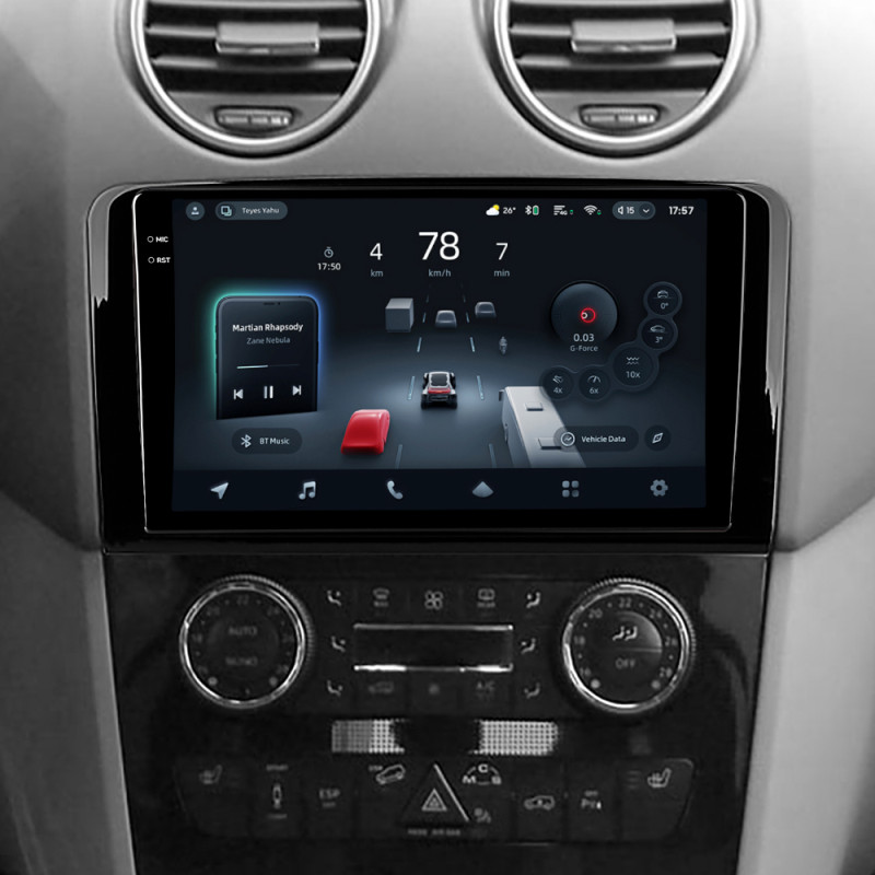 Android head unit Teyes CC4 Pro 8+128 Gb Mercedes Benz ML GL ML350 GL320 X164 2005-2009 (F1) 9" 2k