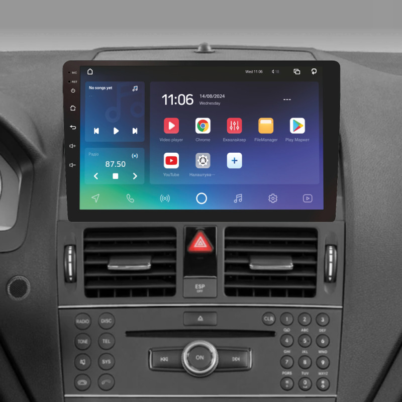 Stacja radiowo-głośnikowa SIGMA PRO 9432 ANDROID 10 4+32 GB 4G DSP do Mercedes-Benz klasy C (W204, S204) 2006–2011, 9