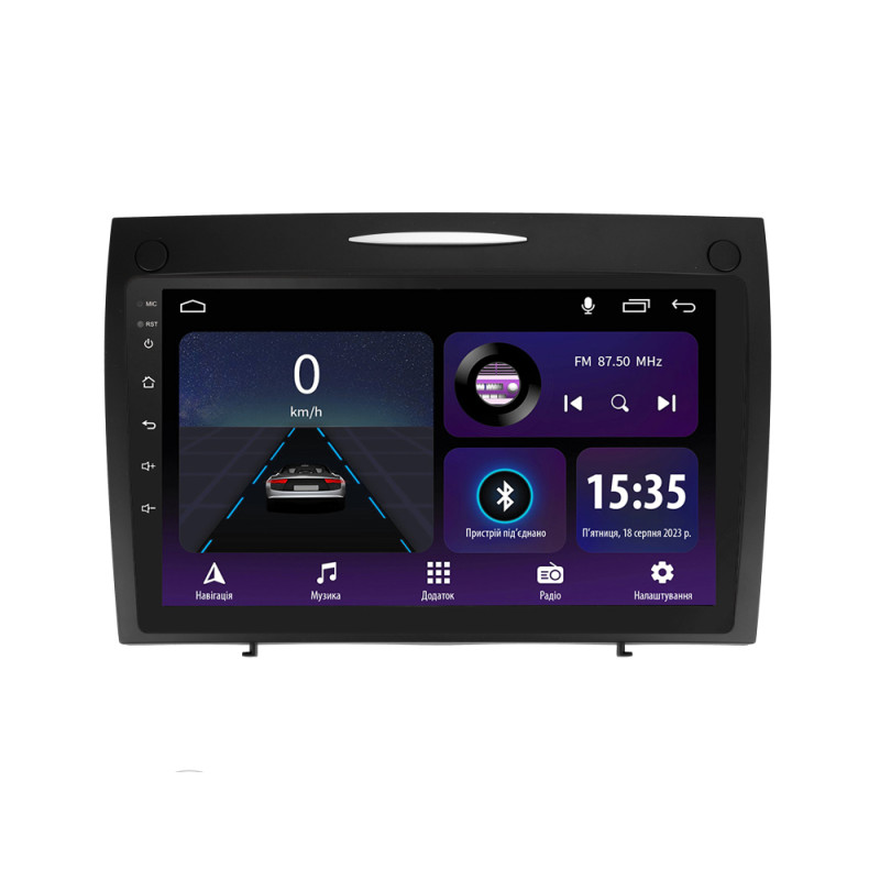 Android head unit SIGMA E9232 ANDROID 10 2+32 Gb Mercedes-Benz SLK-Class SLK Class R171 2004-2011 9" (L1)
