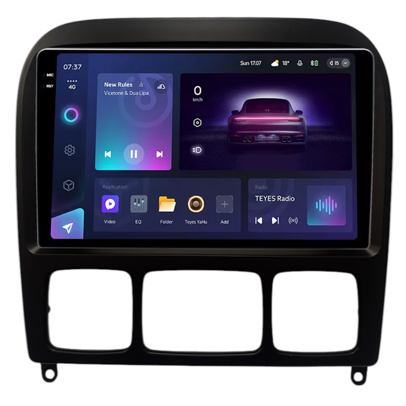 Android head unit Teyes CC3 4+64 Gb Mercedes Benz S CLASS (W220) 1998-2005 Black 9" 2k