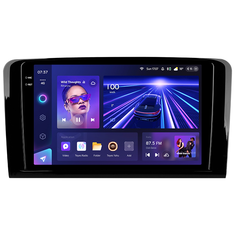 Android head unit Teyes CC3 4+64 Gb Mercedes Benz ML GL ML350 GL320 X164 2005-2009 (F1) 9" 2k