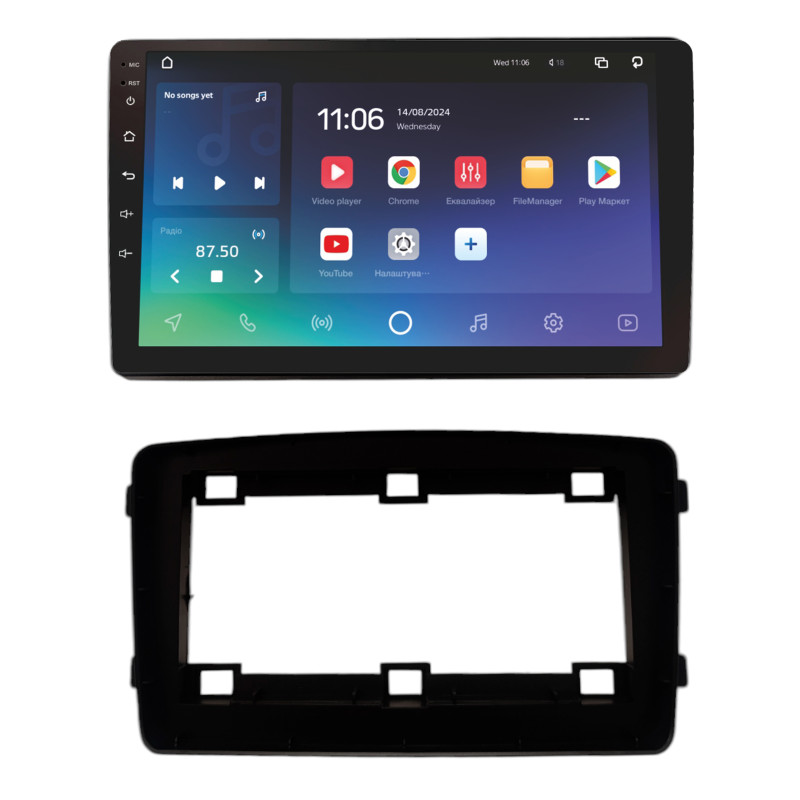 Android head unit SIGMA X9432 ANDROID 10 4+32 Gb 4G DSP Mercedes Benz UNIVERSAL FRAME 1998-2006 9"