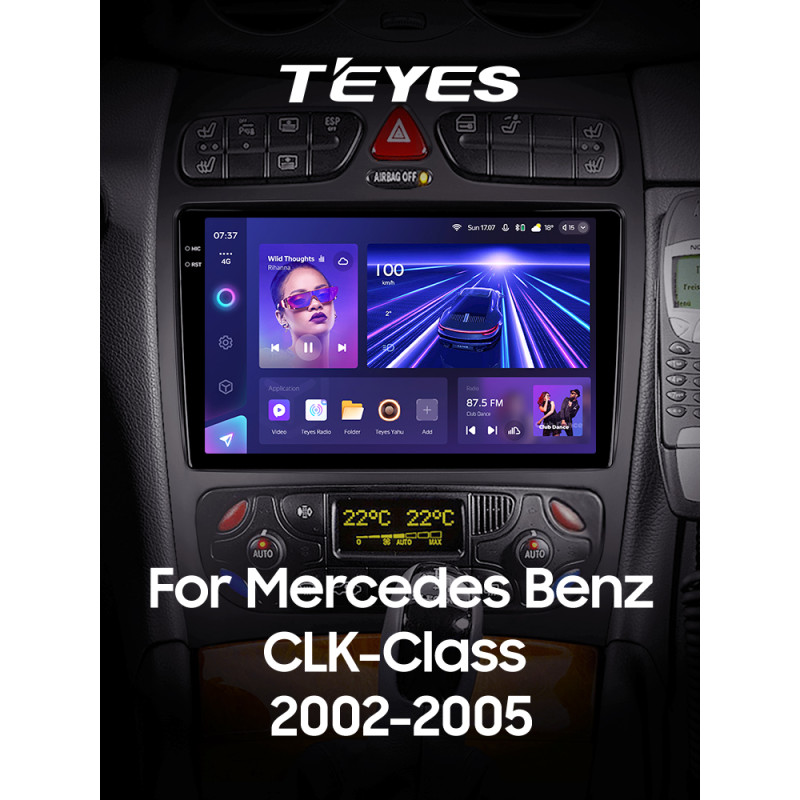 Štátní magnetofon Teyes CC3 4+32 GB pro Mercedes-Benz třídy C (S203, CL203, W203, F1) rok výroby 2000–2004, 9