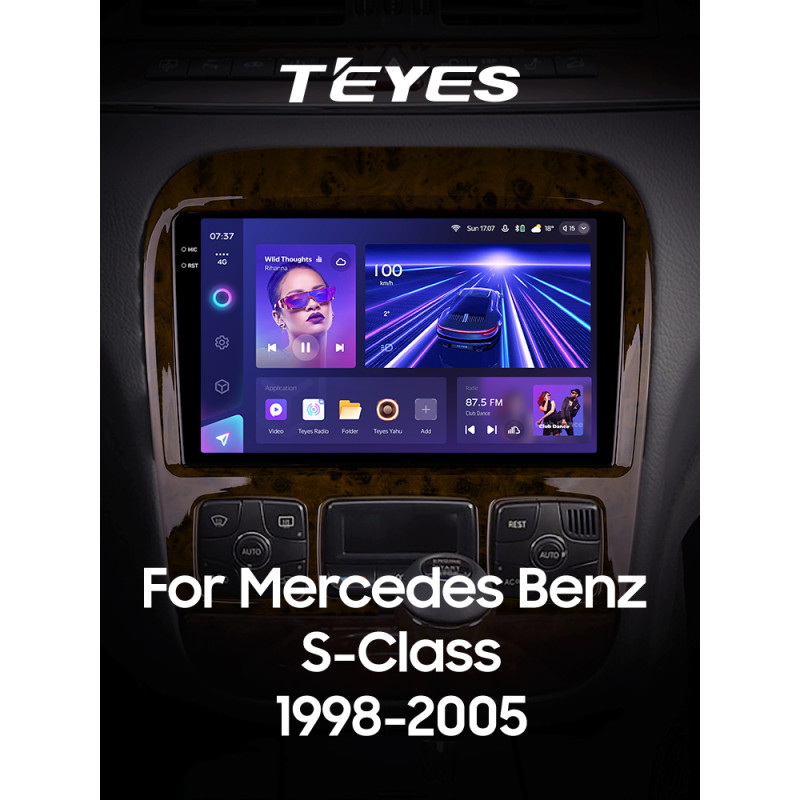 Android head unit Teyes CC3 4+64 Gb Mercedes Benz S-Class W220 VV220 1998-2005 9" 2k (L1)