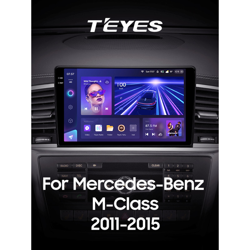 Android head unit Teyes CC3 6+128 Gb with 360° surround view° Mercedes-Benz M-Class M Class W166 ML 2011-2015 9" 2k (L3)