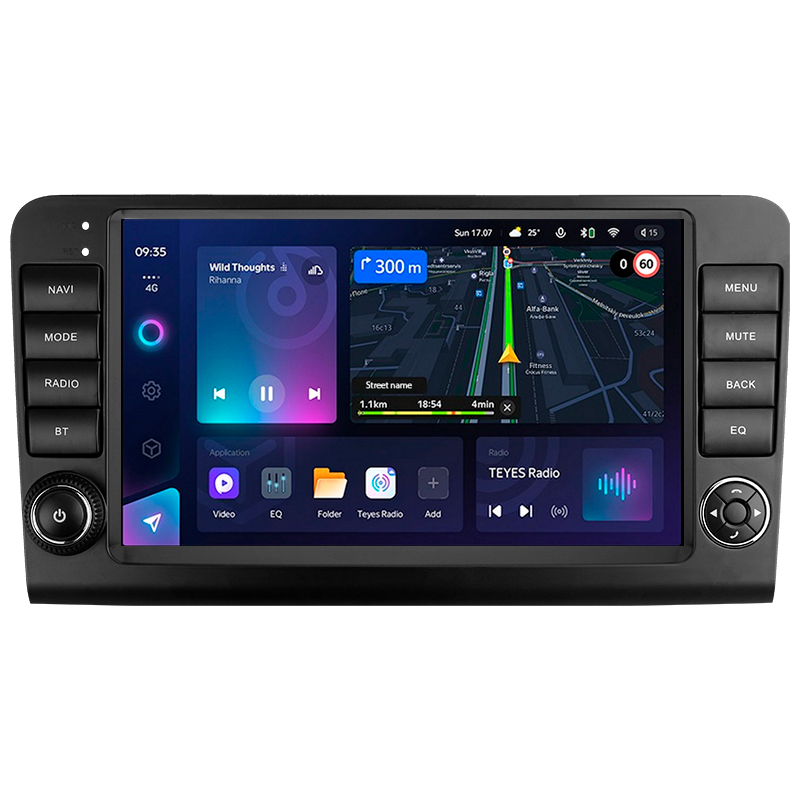 Android head unit Teyes CC3L 4+32 Gb Mercedes Benz ML GL ML350 GL320 X164 2005-2009 (F2) 9" (L1)