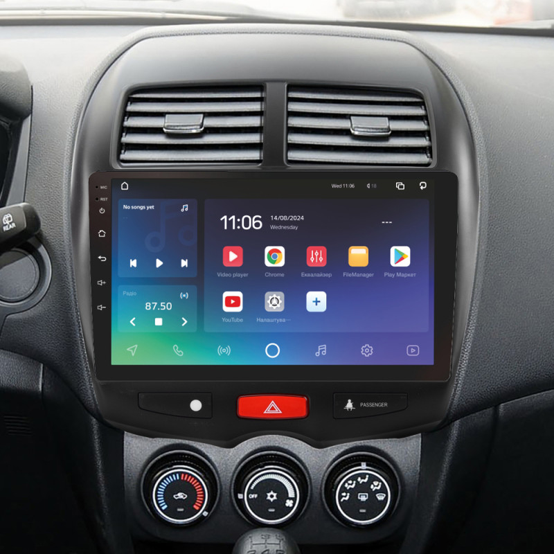 Android head unit SIGMA X10464 ANDROID 10 4+64 Gb 4G DSP Mitsubishi ASX 1 2010-2016 (A) 10"