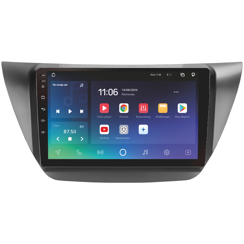 Android head unit SIGMA X9464 ANDROID 10 4+64 Gb 4G DSP Mitsubishi Lancer 9 CS 2000-2010 9"