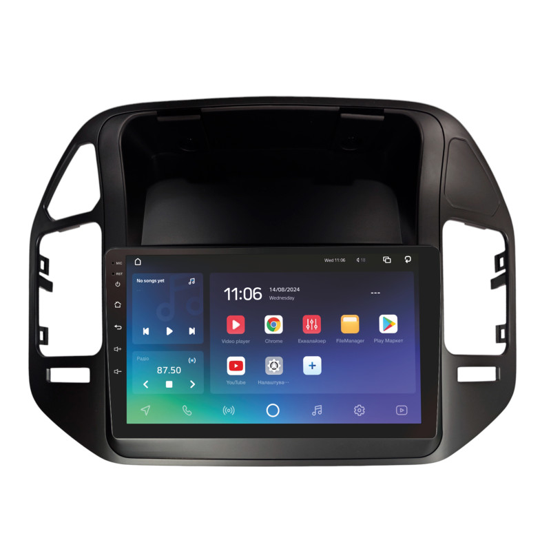 Android head unit SIGMA PRO 9432 ANDROID 10 4+32 Gb 4G DSP Mitsubishi Pajero V73 V70 V60 2004-2011 Black 9"