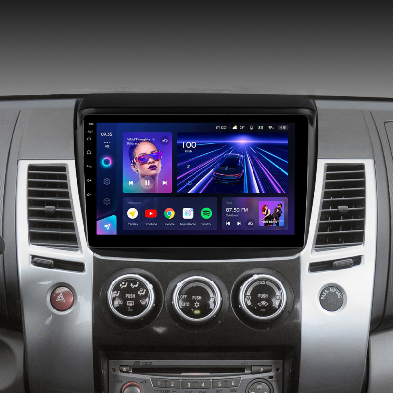 Android head unit Teyes CC3 4+32 Gb Mitsubishi Pajero Sport 2 L200 Triton 2008-2016 9"