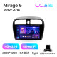 Android head unit Teyes CC3 4+32 Gb Mitsubishi Mirage 6 2012-2018 9" 2k