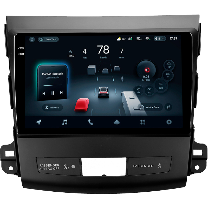 Android head unit Teyes CC4 Pro 12+256 Gb Mitsubishi Outlander 2 CW0W 2005-2013 / Citroen C-Crosser 1 2007-2013 / Peugeot 4007 2007-2012 (A) 9" 2k
