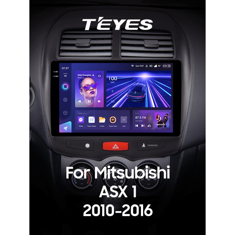 Android head unit Teyes CC3 4+32 Gb Mitsubishi ASX 1 2010-2016 (B) 10" 2k