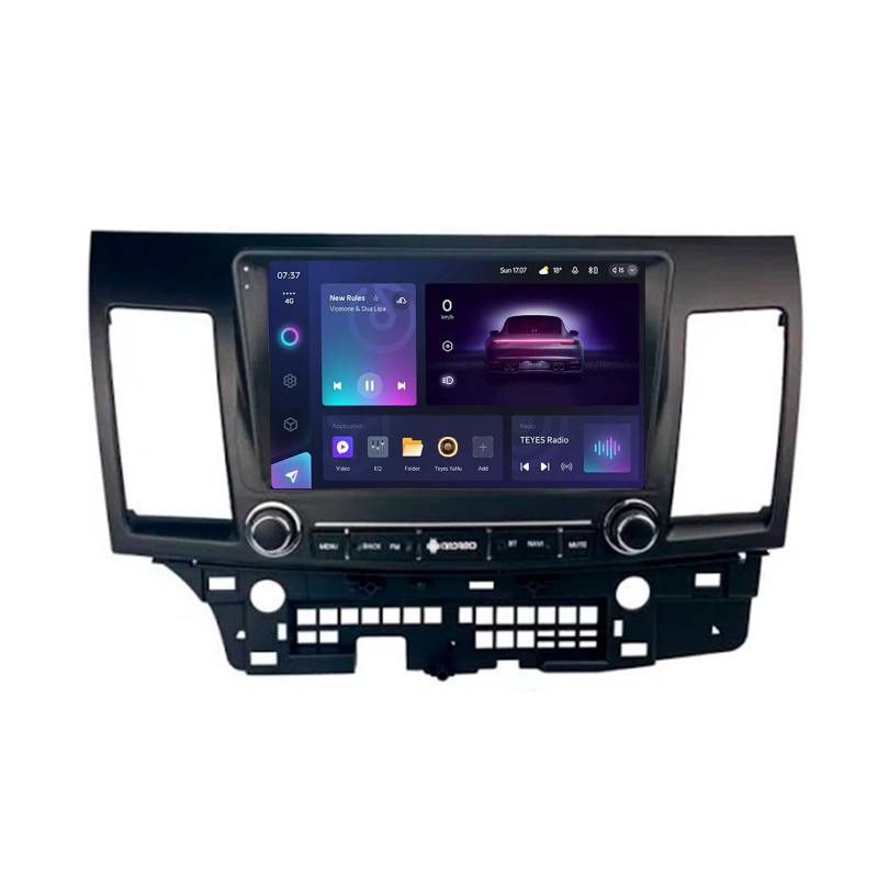 Android head unit Teyes CC3 4+64 Gb Mitsubishi Lancer 10 CY 2007-2012 with buttons 9" 2k