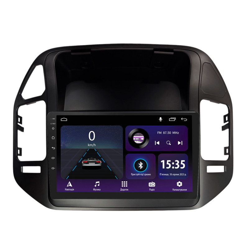 Android head unit SIGMA E9232 ANDROID 10 2+32 Gb Mitsubishi Pajero V73 V70 V60 2004-2011 Black 9"