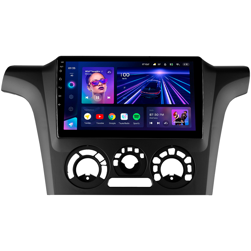Android head unit Teyes CC3 4+32 Gb Mitsubishi Outlander 1 2002-2008 (F1) 9"