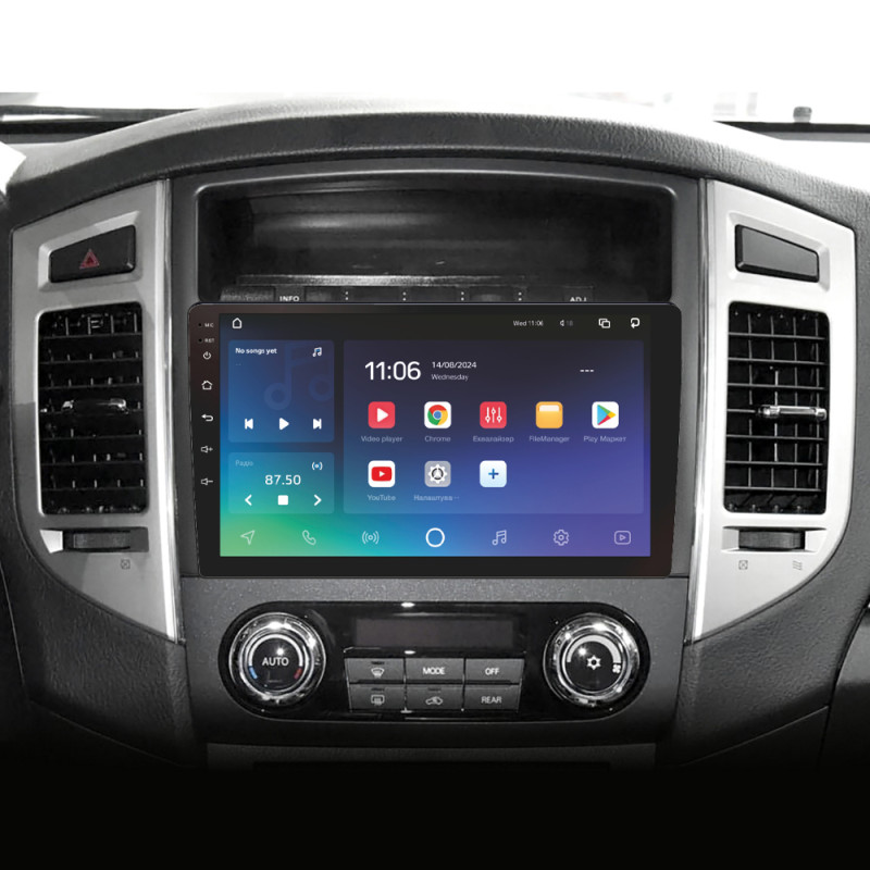 Android head unit SIGMA PRO 9432 ANDROID 10 4+32 Gb 4G DSP Mitsubishi Pajero 4 V80 V90 2006-2024 9"