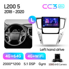 Android head unit Teyes CC3 4+64 Gb Mitsubishi L200 5 2018-2020 (F2) 9" 2k