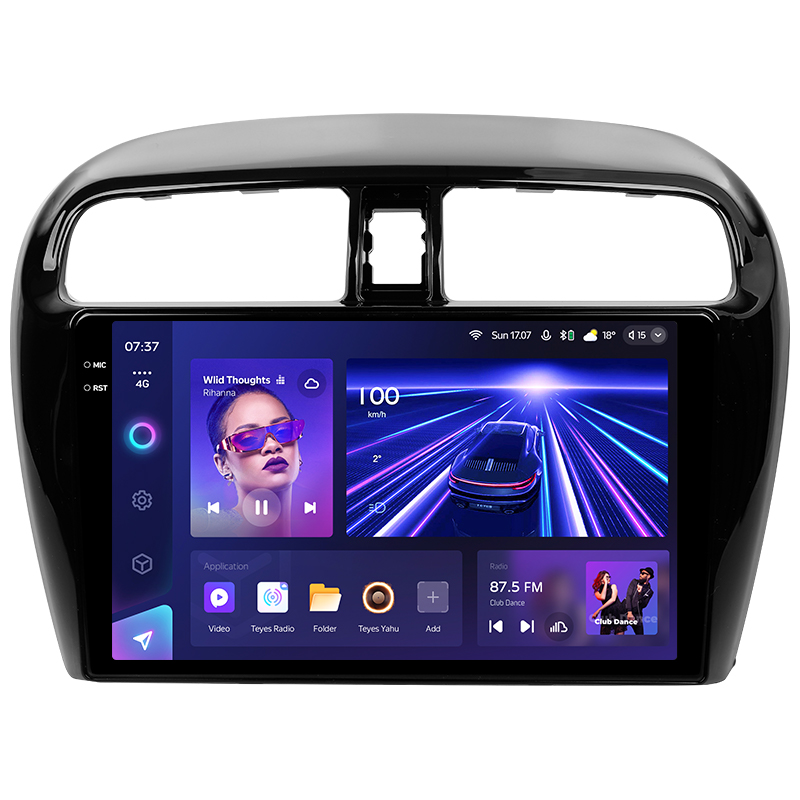 Android head unit Teyes CC3 4+32 Gb Mitsubishi Mirage 6 2012-2018 9" 2k
