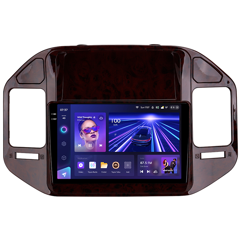 Android head unit Teyes CC3 6+128 Gb with 360° surround view° Mitsubishi Pajero 3 V70 V60 1999-2006 (brown) 9" 2k