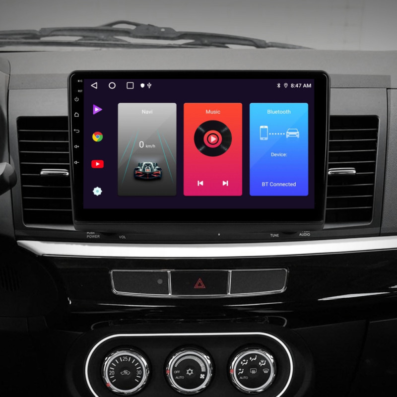 Android head unit SIGMA F10216 ANDROID 10 2+32 Gb Mitsubishi Lancer 10 CY 2007-2012 (B) 10"