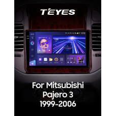 Android head unit Teyes CC3 6+128 Gb Mitsubishi Pajero 3 V70 V60 1999-2006 (brown) 9" 2k