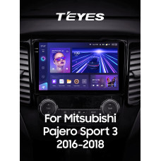 Android head unit Teyes CC3 4+32 Gb Mitsubishi Pajero Sport 3 2016-2018 9" 2k