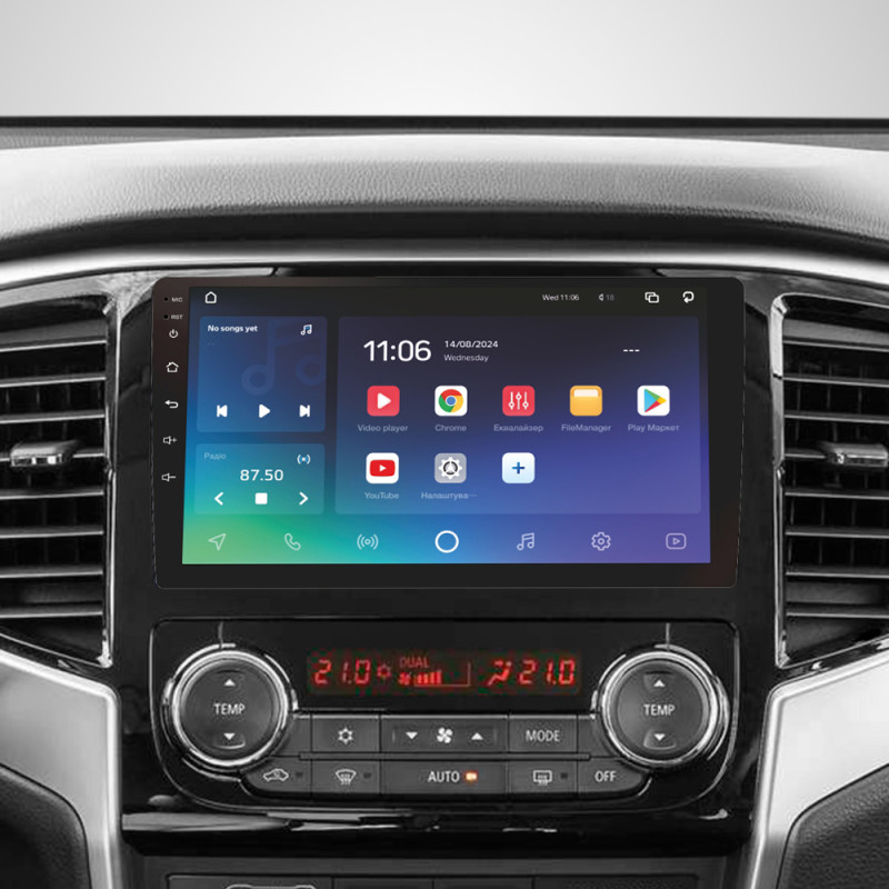 Android head unit SIGMA X9464 ANDROID 10 4+64 Gb 4G DSP Mitsubishi L200 5 2018-2020 (F1) 9"