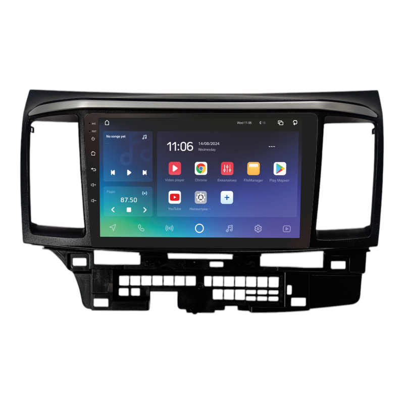 Android head unit SIGMA X9464 ANDROID 10 4+64 Gb 4G DSP Mitsubishi LANCER 2010-2016 9"