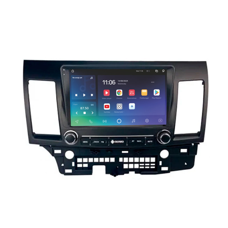Android head unit SIGMA PRO 9432 ANDROID 10 4+32 Gb 4G DSP Mitsubishi Lancer 10 CY 2007-2012 with buttons 9"