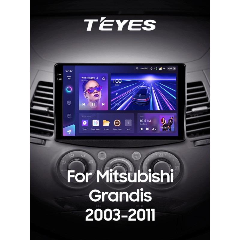 Estéreo de fábrica Teyes CC3 6+128 GB con pantalla panorámica 360° para Mitsubishi Grandis 1 (2003–2011, F2), 9