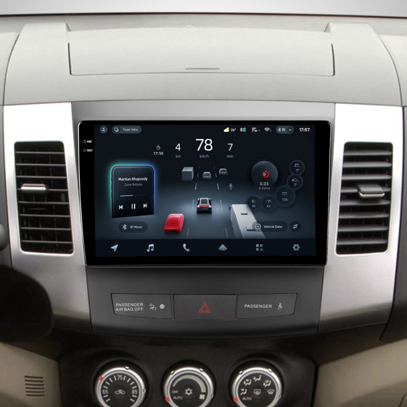Android head unit Teyes CC4 Pro 12+256 Gb Mitsubishi Outlander 2 CW0W 2005-2013 / Citroen C-Crosser 1 2007-2013 / Peugeot 4007 2007-2012 (A) 9" 2k