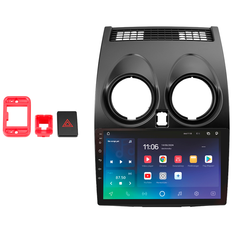 Android head unit SIGMA PRO 9432 ANDROID 10 4+32 Gb 4G DSP Nissan Qashqai 1 J10 2006-2013 (F2) 9"